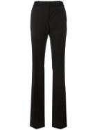 Alexander Mcqueen - High Waisted Trousers - Women - Cupro/virgin Wool - 40, Black, Cupro/virgin Wool