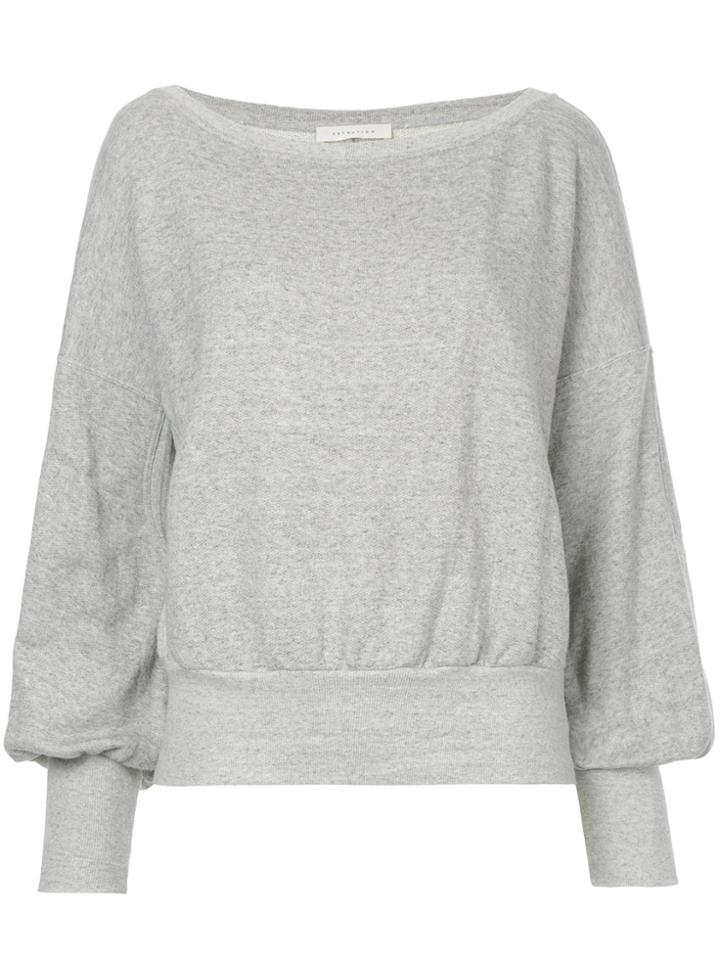 Estnation Fitted Cuff Sweatshirt - Grey