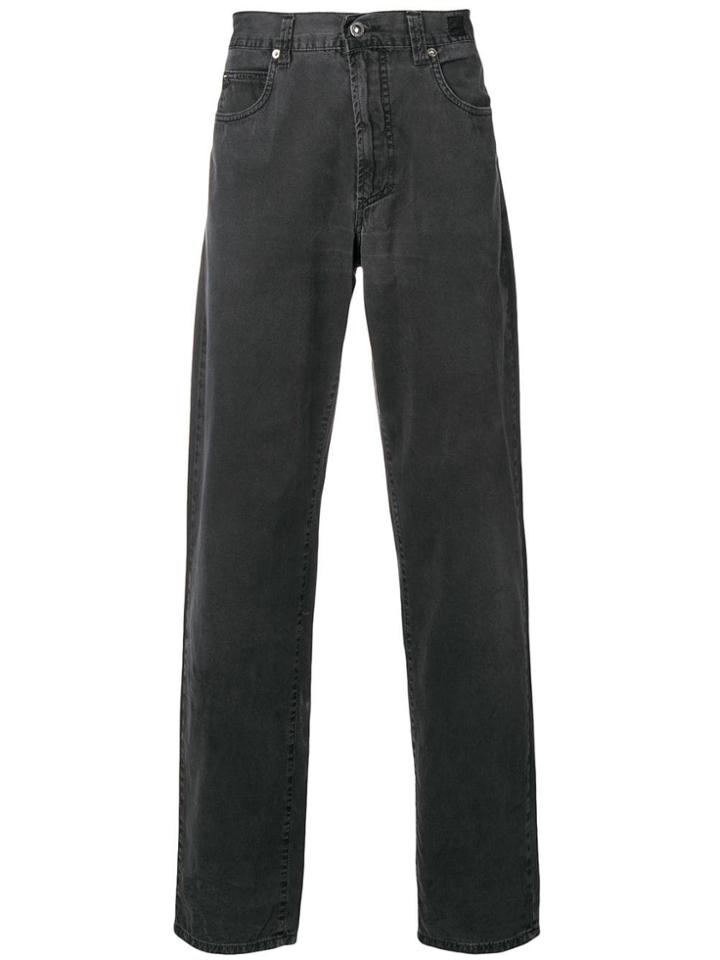 Versace Vintage 1990's Straight-leg Jeans - Grey