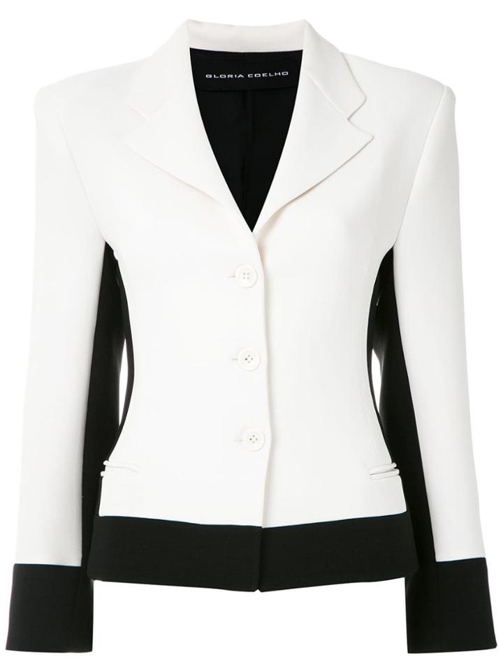 Gloria Coelho Bicolor Slim Fit Blazer - Multicolour