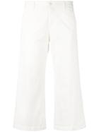 P.a.r.o.s.h. - Cropped Trousers - Women - Cotton/spandex/elastane - S, White, Cotton/spandex/elastane