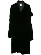Comme Des Garçons Vintage Knot Detail Drapey Coat - Black