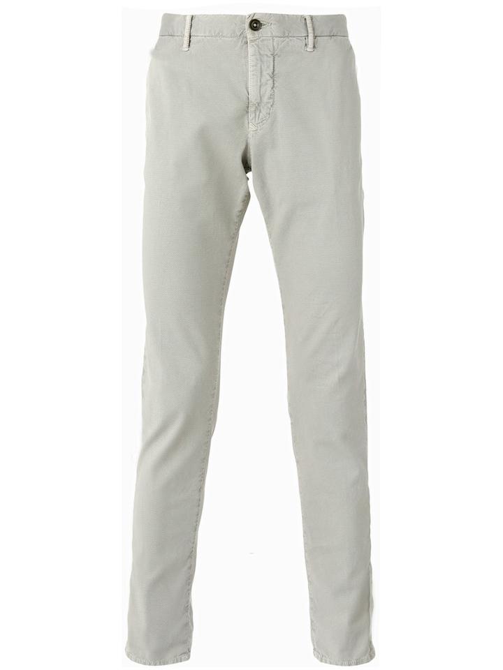 Incotex Slim-fit Chinos, Men's, Size: 32, Grey, Cotton/spandex/elastane