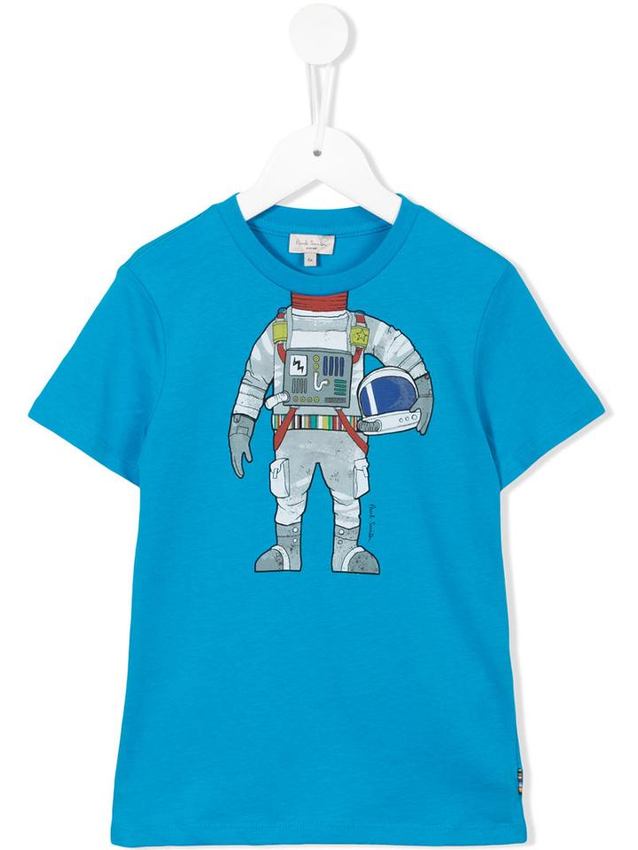 Paul Smith Junior Astronaut Print T-shirt, Boy's, Size: 8 Yrs, Blue