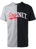 Sophnet. Split Logo T-shirt, Men's, Size: Medium, Grey, Cotton