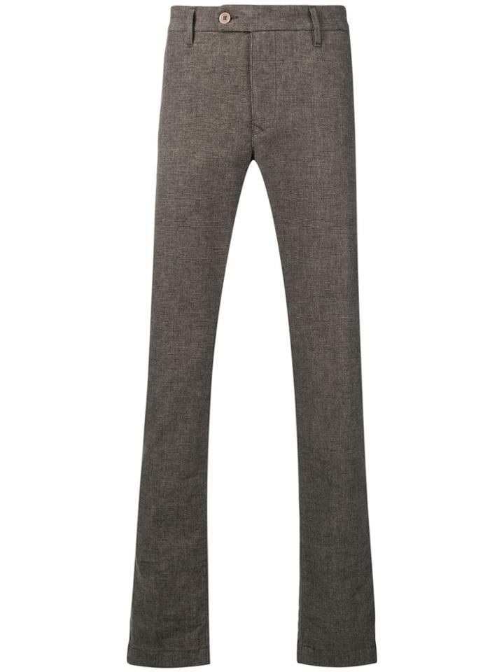 Al Duca D'aosta 1902 Melange Knit Style Trousers - Brown