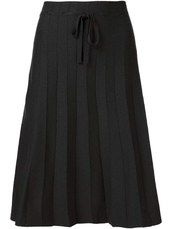 Label Under Construction Pleated Skirt - Black