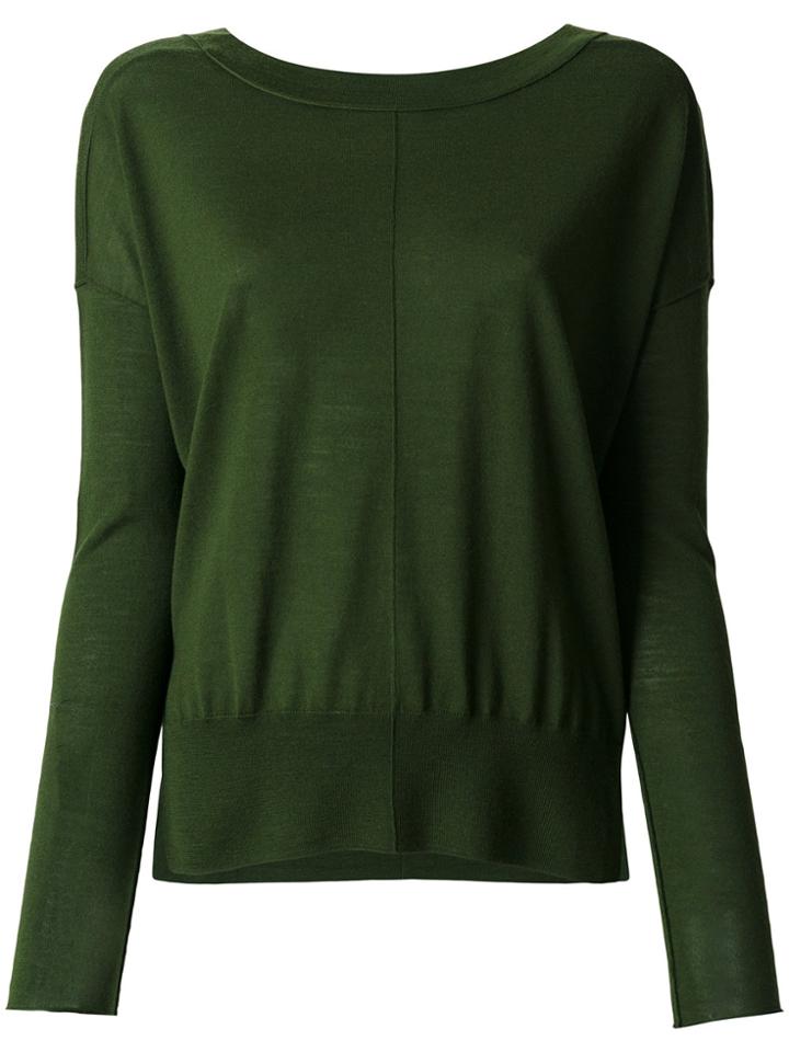 Forte Forte V-back Sweater - Green