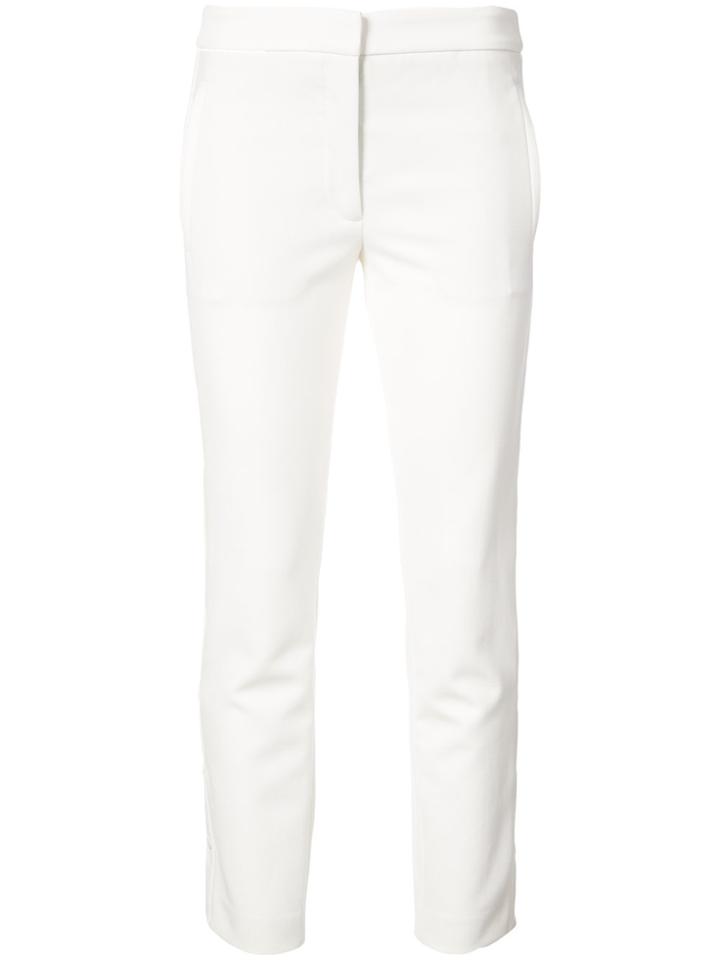 Tibi Side Buttoned Trousers - White