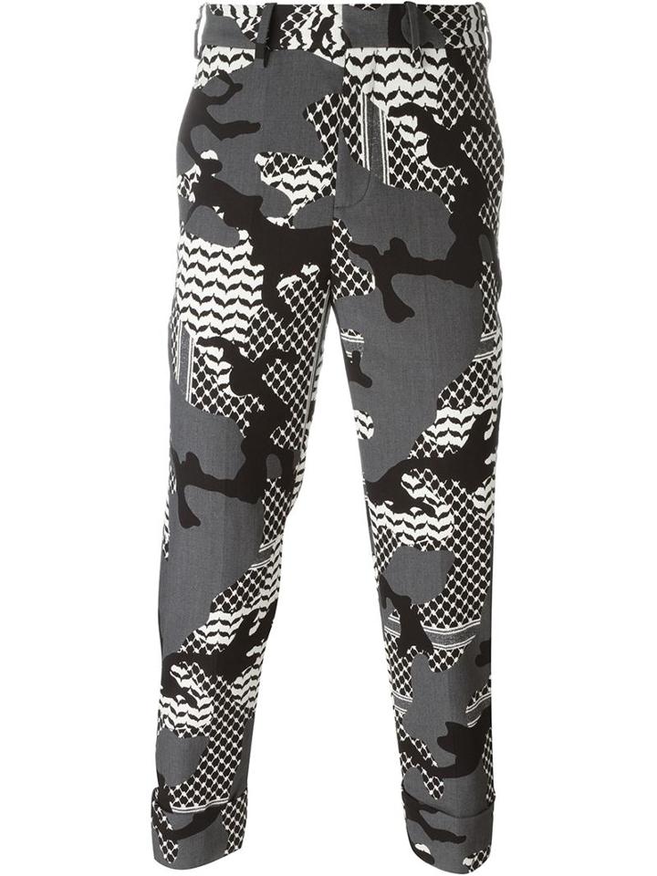Neil Barrett Pattern Camouflage Trousers