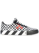 Off-white Checked Low Top Sneakers - Black