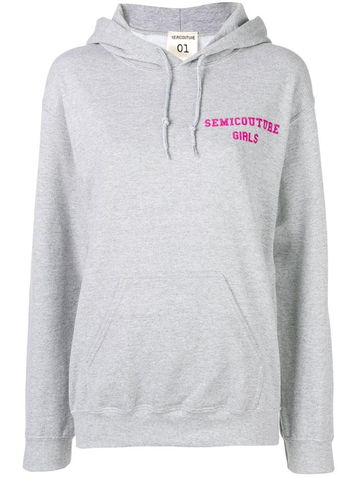 Semicouture Loose Fitted Sweatshirt - Grey