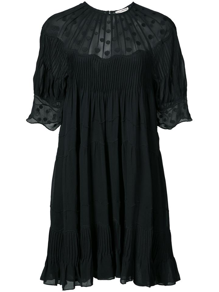 Ulla Johnson Embroidered Shift Dress - Black