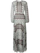 Giambattista Valli Floral Print Maxi Dress - Green