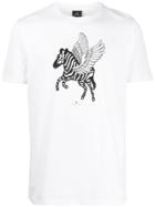 Ps Paul Smith Mythical Zebra Print T-shirt - White