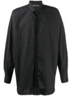 Di Liborio Crinkle-effect Contrast Shirt - Black