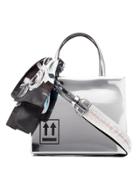 Off-white Silver Mirror Box Mini Patent Leather Shoulder Bag