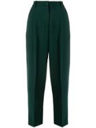 P.a.r.o.s.h. Cropped Tailored Trousers - Green
