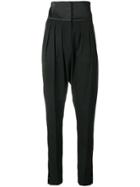 Lanvin High Waist Tailored Trousers - Black