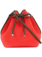 Nimble Activewear Drawstring Bucket Bag - Red