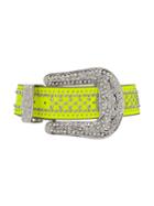 Philipp Plein Oversized Buckle Belt - Yellow
