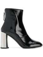 Premiata Metallic Heel Ankle Boots - Black