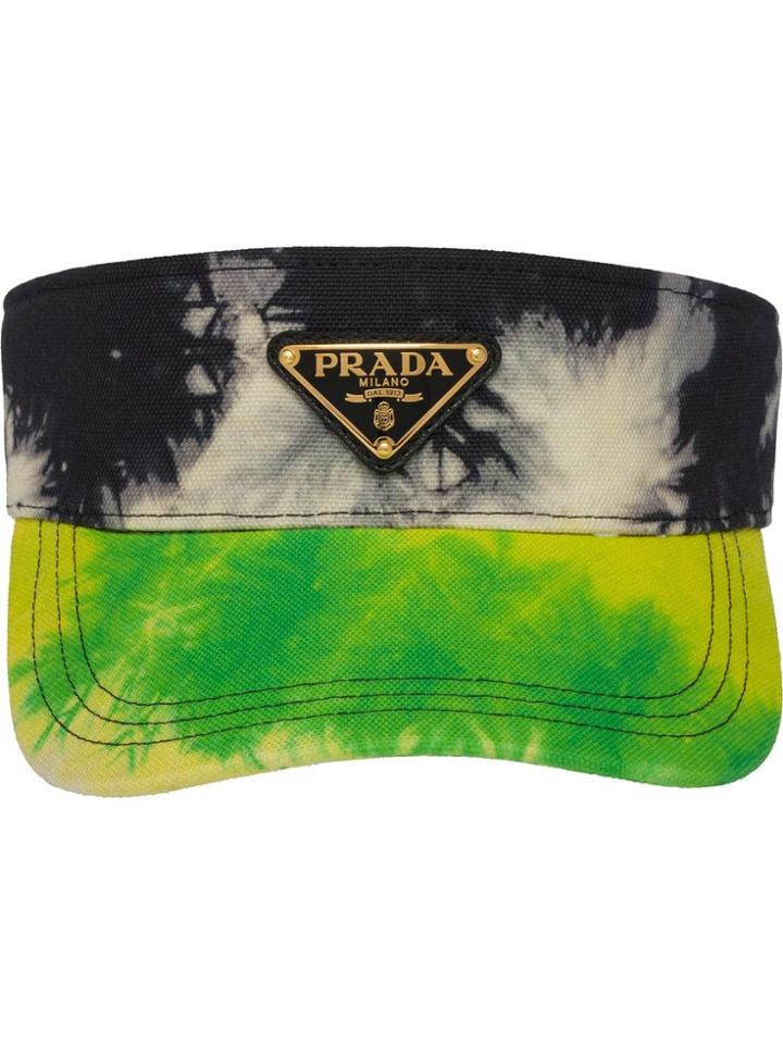 Prada Logo Visor Cap - Black