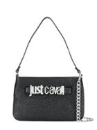 Just Cavalli Textured Logo Tote Bag - Black