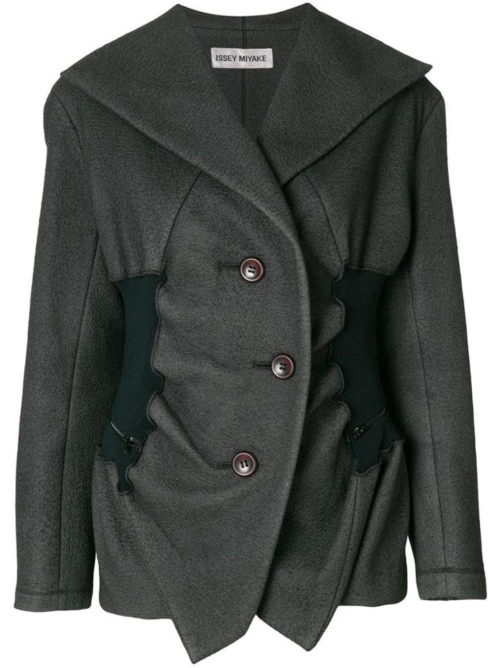 Issey Miyake Pre-owned Double Breasted Jacket - Grey