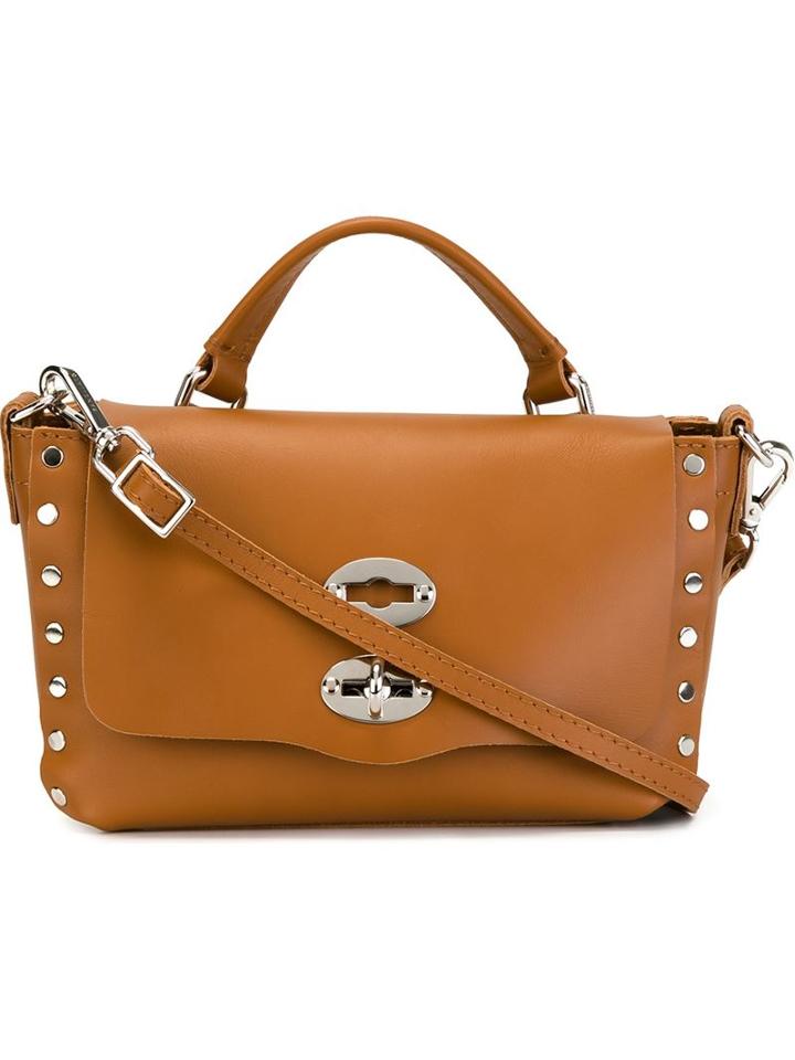 Zanellato Small Postina Satchel, Women's, Brown, Leather
