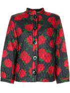 Yves Saint Laurent Vintage Floral Quilted Jacket - Red