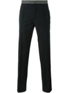 Alexander Mcqueen - Straight Leg Trousers - Men - Silk/acetate/viscose/virgin Wool - 48, Black, Silk/acetate/viscose/virgin Wool