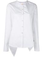Nostra Santissima - Crossed Open Back Shirt - Women - Cotton - 42, White, Cotton