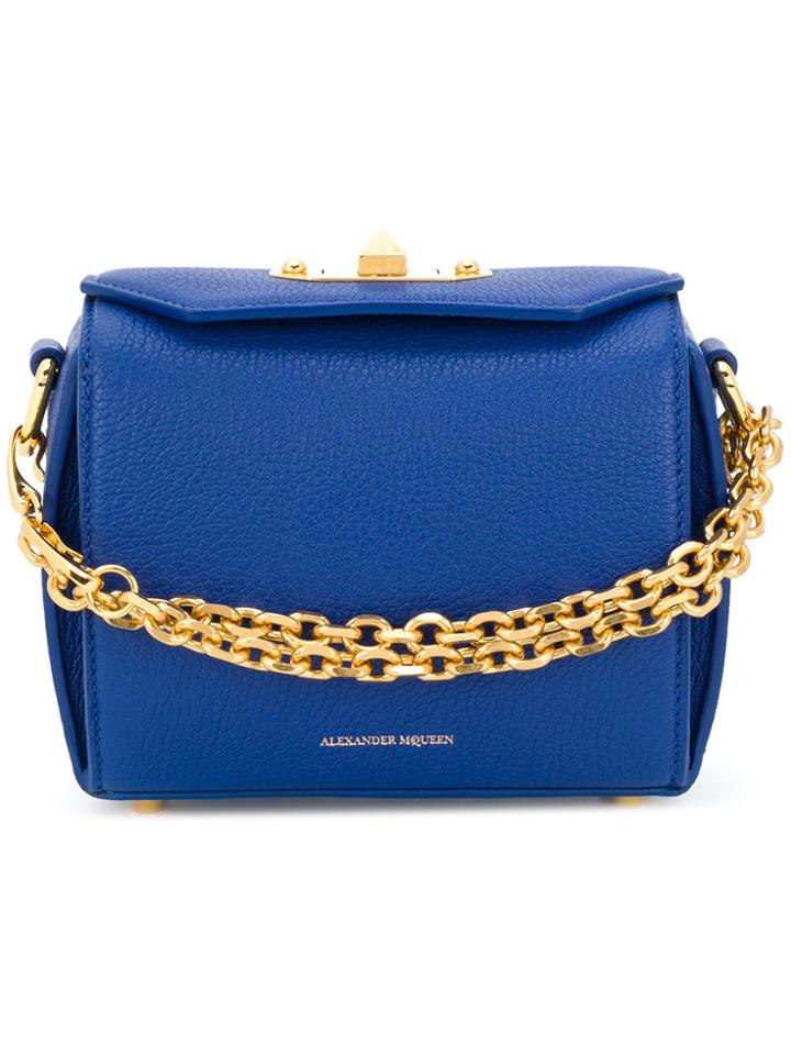 Alexander Mcqueen Box Bag 16 - Blue