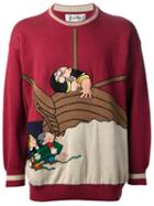 Jc De Castelbajac Vintage Appliqued Jumper, Men's, Size: 50, Red