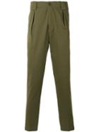 Etro Plain Chinos, Men's, Size: 50, Green, Cotton