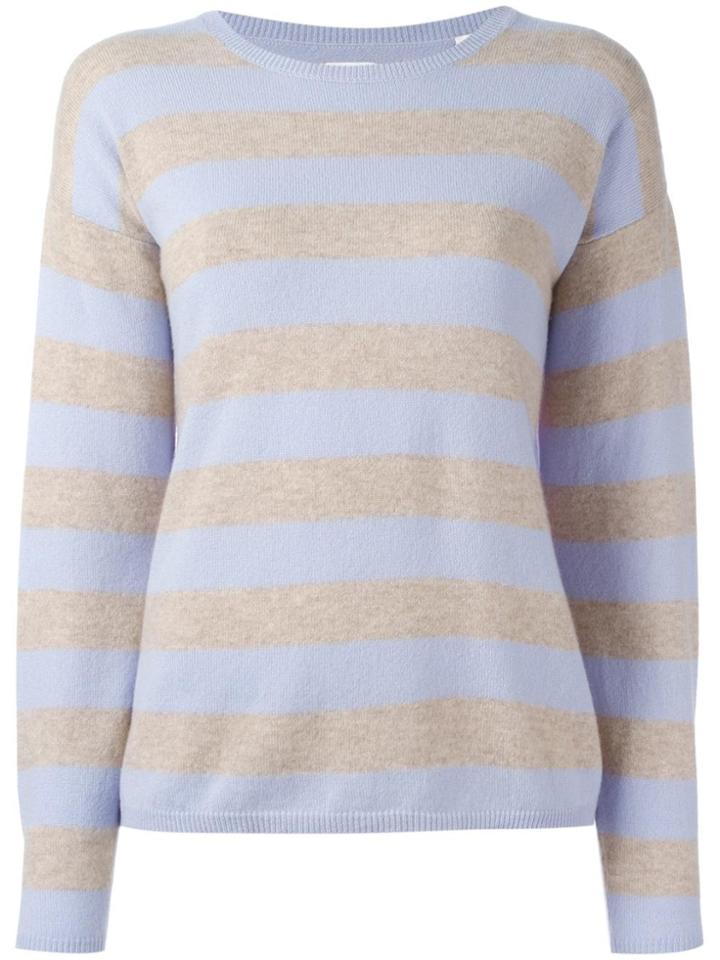 Chinti & Parker Cashmere Striped Jumper - Blue