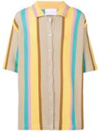 The Silted Company Striped Short-sleeve Shirt - Yellow