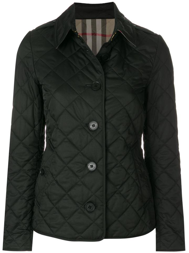Burberry Diamond Quilted Jacket - Black