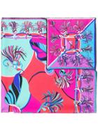 Emilio Pucci Tassel Print Scarf - Pink