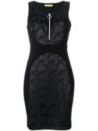 Versace Jeans Fitted Zip Dress - Black
