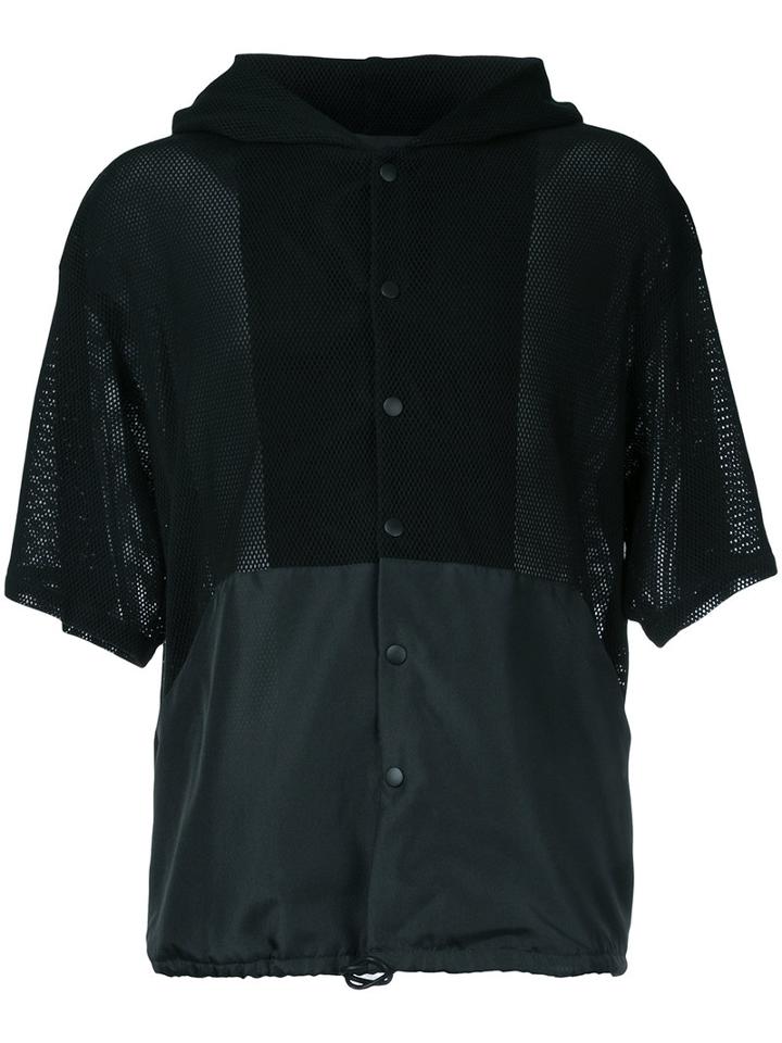 Yoshio Kubo - Short-sleeve Mesh Jacket - Men - Cotton - 1, Black, Cotton