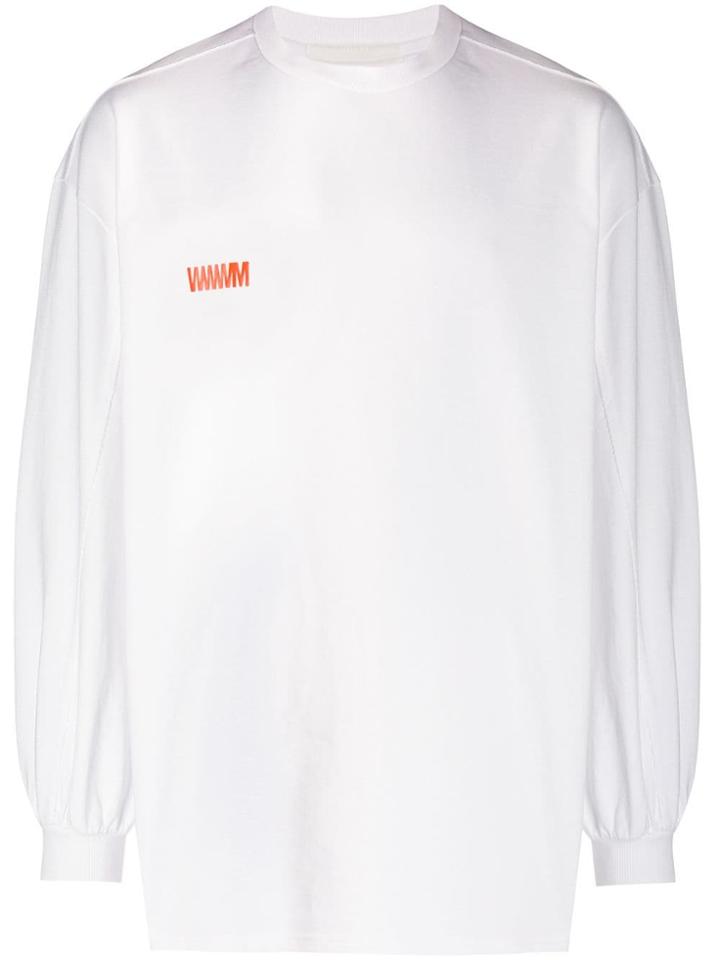 Wwwm Back Print Sweatshirt - White