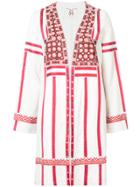 Figue Embroidered Oversized Jacket - White