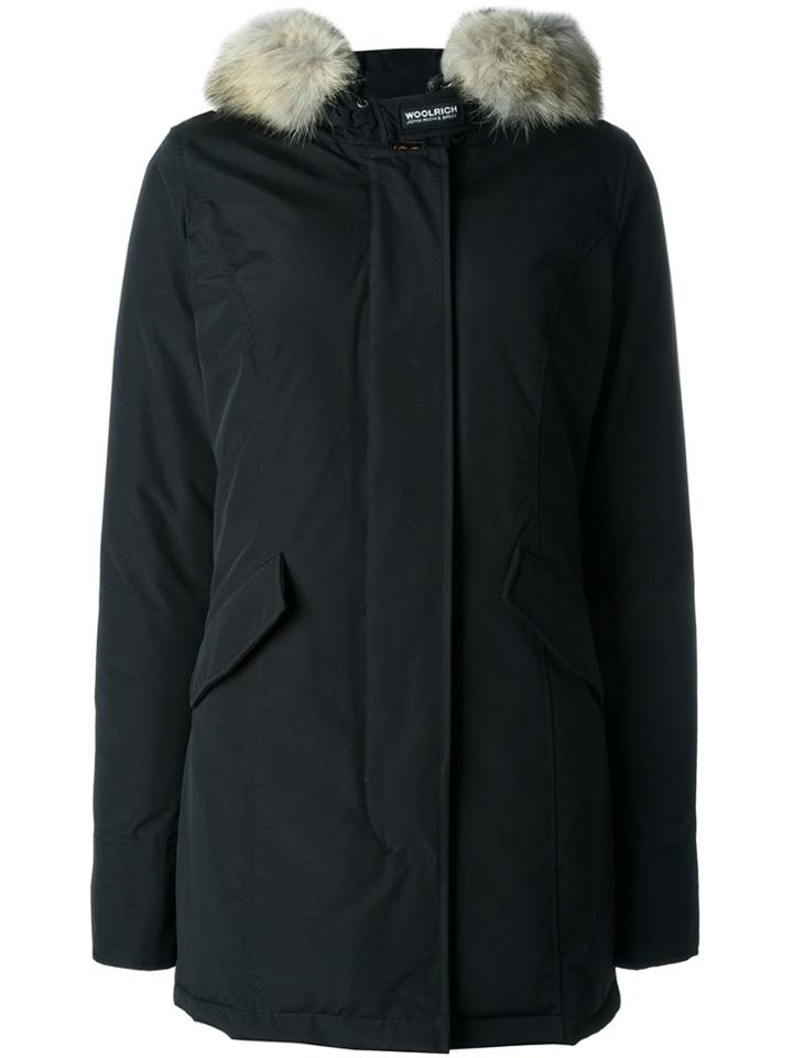 Woolrich Fur-trimmed Down Parka - Black