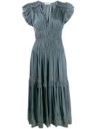 Ulla Johnson Ruched Detail Dress - Blue
