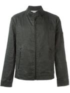 Isabel Benenato Front Zip Pocket Jacket - Grey