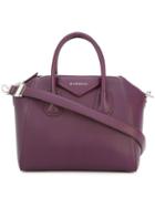 Givenchy - Small 'antigona' Tote - Women - Goat Skin - One Size, Women's, Pink/purple, Goat Skin