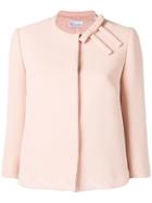 Red Valentino Scallop Embroidered Cropped Jacket - Pink