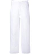 Dondup Frayed Wide Leg Jeans - White